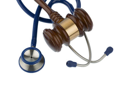 gavel and stethoscopeの写真素材