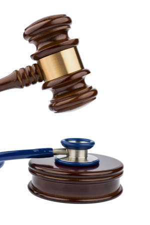 gavel and stethoscopeの写真素材