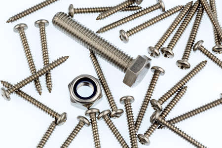 various screws in the workshop in a commercial operation.の写真素材