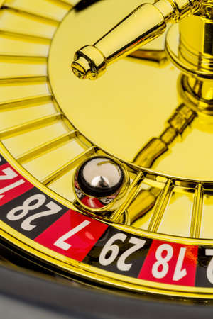 roulette gambling in the casino. the ball rolls.