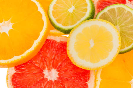 slices of an orange. symbolic photo for healthy vitamins with fresh fruitの写真素材