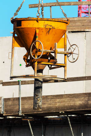 building site for a house for several tenants. urban housing in the city.の写真素材