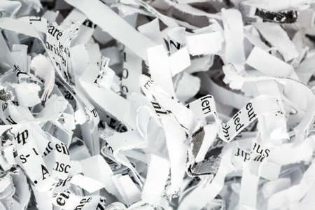 paper pulp, symbol photo for data destruction, documentation and legacy dataの写真素材