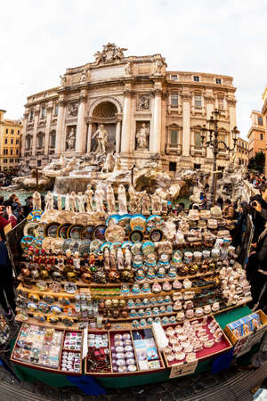 italy, rome. trevi fountainの写真素材