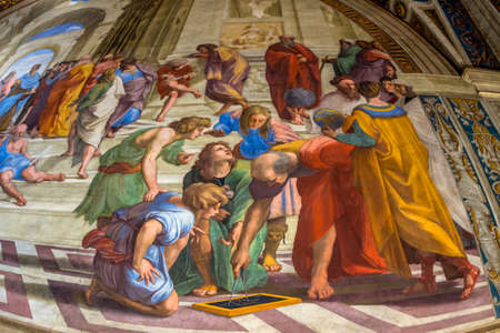  vatican museum, raphael\'s rooms. stanza della segnatura