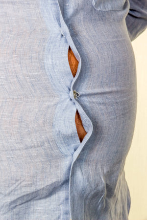 man with overweight.