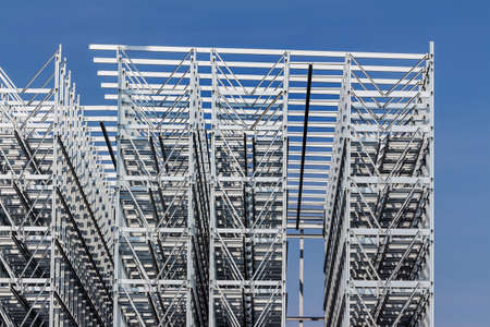 a high bay warehouse of a company is builtの写真素材