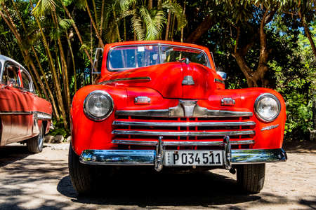 cuba, caribbean, south america. classic cars on the streetsのeditorial素材