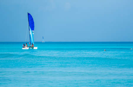 cuba, caribbean, south america. the dream beach of varaderoのeditorial素材