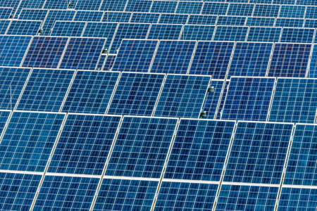 panels a solar power plant. solar energy is nachhaltug and environmentally friendly.