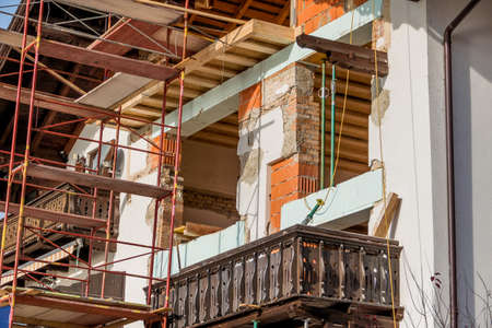 a house is rebuilt and renovated.の写真素材