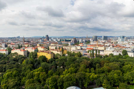 austria, vienna, skyline. as seen from an ferris wheel.の写真素材