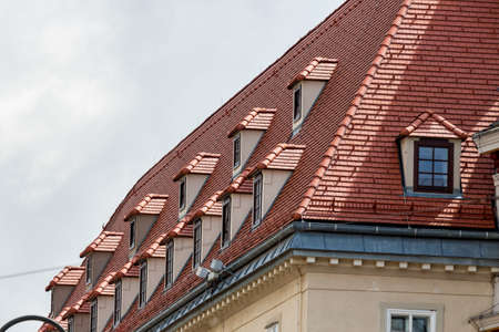 in a town house, the attic was converted into elegant apartments