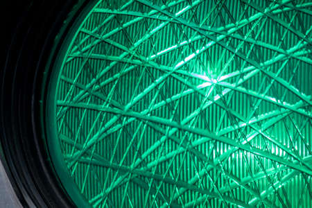 The green light of a traffic light means goの写真素材