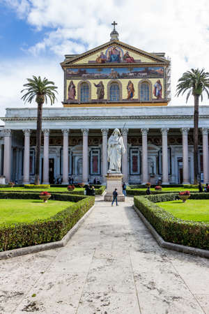 Italy, rome, church of san paolo fuori le mura