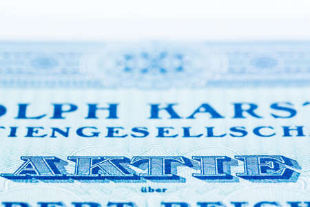 the word share in a securities. proper investment and investment in the stock market.の写真素材