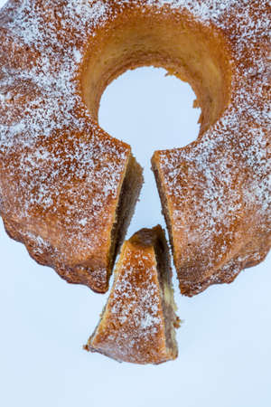 a marble cake for dessert. symbolic photo for taxes, duties and interest