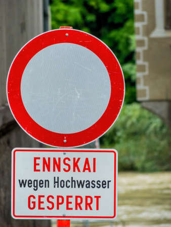 flood 2013. austria. floods and floods in agricultureの写真素材