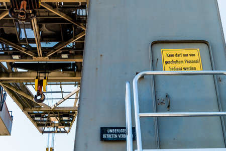 the entrance is forbidden for external.の写真素材