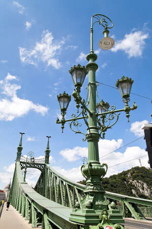 the liberty bridge in budapest (hungary). szabadság hid.の写真素材