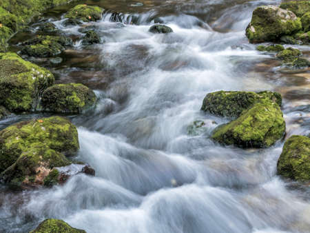 austria, roÃ?leithen. bach pieÃ?ling. crisp, clean, fresh water from the austrian alpsの写真素材