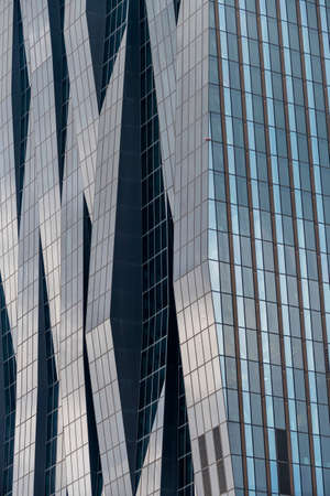 the windows of a modern building for offices