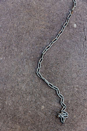 link chain made of steelの写真素材