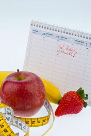 good intent to healthy dietの写真素材