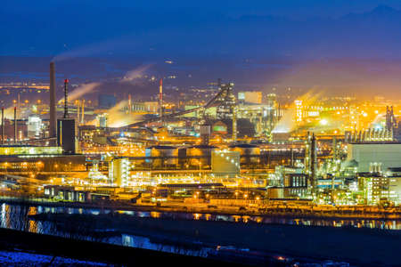 austria, linz, industrial areaの写真素材