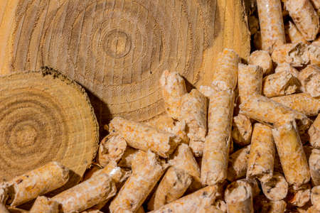 pellets for heatingの写真素材