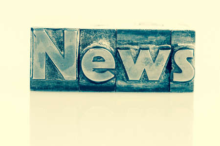 news in lead charactersの写真素材