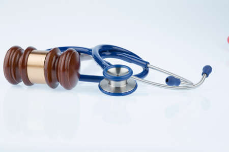 gavel and stethoscopeの写真素材