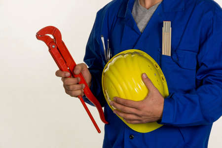 craftsman with toolsの写真素材