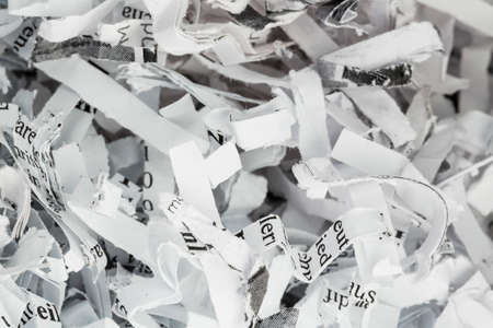 shredded paper, symbol photo for data destruction, documentation and legacy dataの写真素材