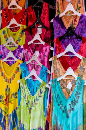 colorful summer dresses assortmentの写真素材