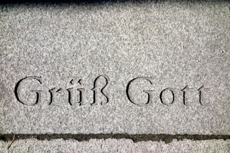 hello god letteringの写真素材