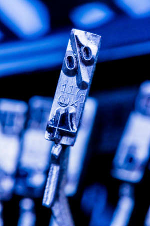 the key for percent. iconic photo for promotions and discountsの写真素材