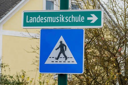 landesmusikschule schilderの写真素材