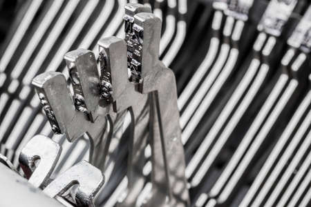 several types of a typewriterの写真素材