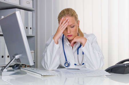 female doctor with stethoscopeの写真素材