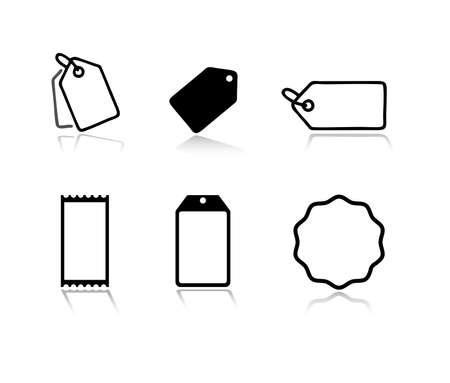 A Vector Illustration set of Price Tag and Discount Label Templateのイラスト素材
