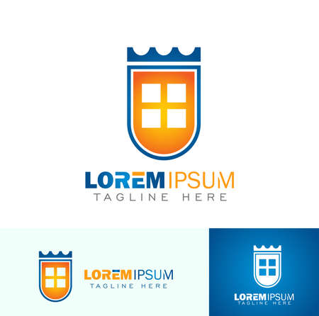 A vector illustration set of Real Estate Logo  House Logo  Home Logoのイラスト素材