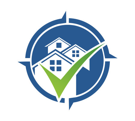 A vector illustration of Home Real Estate Logo vector Icon in isolated white backgroundのイラスト素材