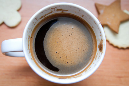 A cup of coffeeの写真素材