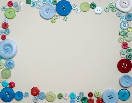 Colored buttons frameの写真素材