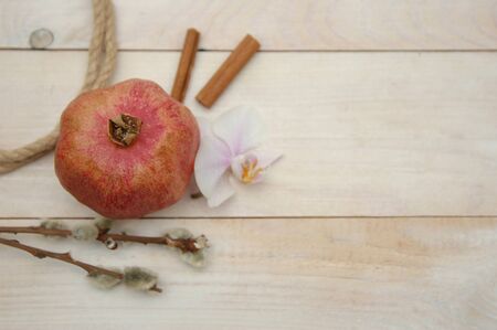 pomegranate backgroundの写真素材