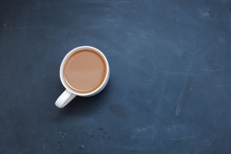 Cocoa or coffee drink in awhite cupの写真素材