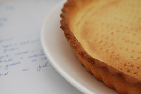 Baked Pie Base Pastry Tart pan. Dessertの写真素材