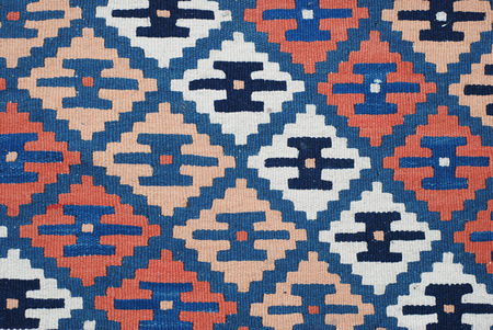 Ethnic Abstract Rustic Vintage Carpet Pattern Textureの写真素材