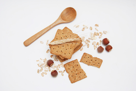 Healthy Natural Diet and Fitness Wholegrain Biscuits.の写真素材